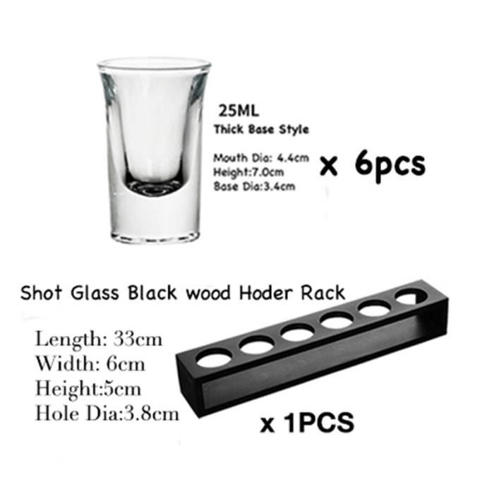 5 porte-distributeur de verre à liqueur avec 5 verres support de verre à vin accessoires de bar