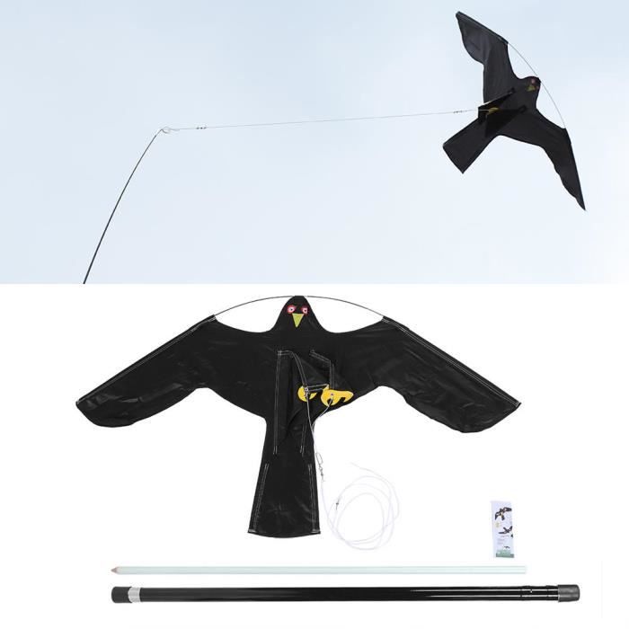 Effaroucheur Oiseau Aigle Réaliste Avec Son - Faucon Suspendu Anti-Oiseaux Pour Jardin, Ferme Et Terrasse