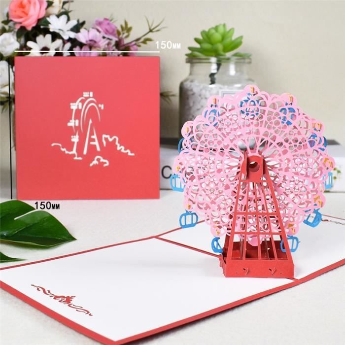 Correspondance 3d Grande Roue Pop Up Carte D Anniversaire Romantique Saint Valentin Anniversaire Pour Couples Femme Type Pink Cdiscount Beaux Arts Et Loisirs Creatifs