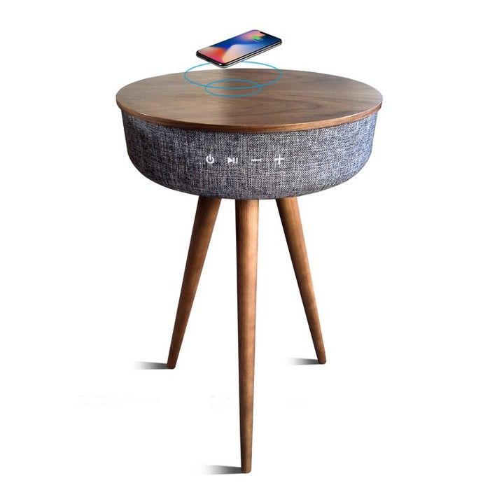 Table en bois avec enceinte intégrée - Blaupunkt - BLP0520-143 - Bois foncé