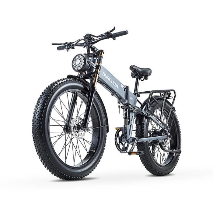 Vélo électrique BURCHDA R5 PRO - Batterie Lithium 48V17.5AH - Freins hydrauliques - Pneus 4.0 - Tout suspendu
