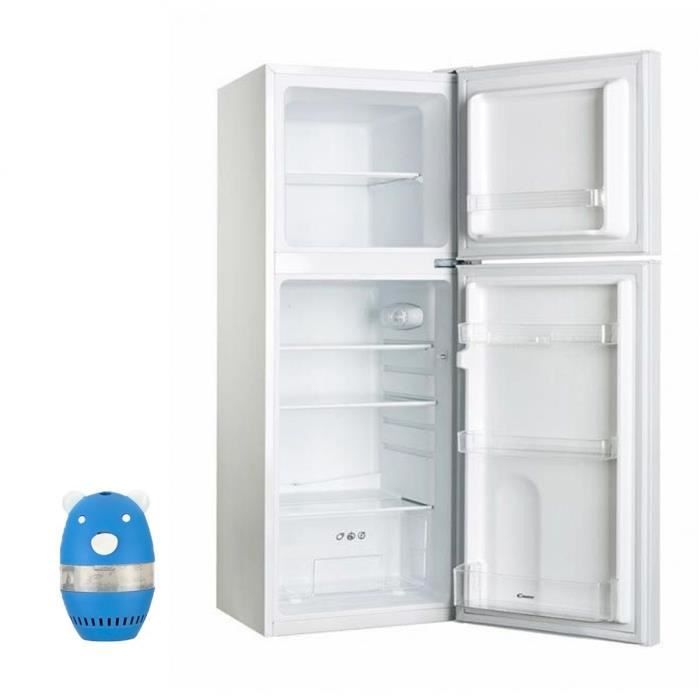 CANDY Réfrigérateur frigo double porte blanc 138L A+ Froid statique Eclairage LED Achat