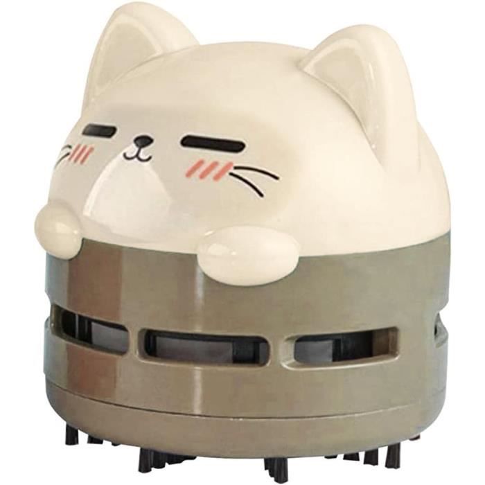 Aspirateur De Table Mignon Sans Fil - Petit Aspirateur à Miettes Pour Bureau, Clavier, Piano, Fonctionne Sur Piles AA (non Fournies) - 3
