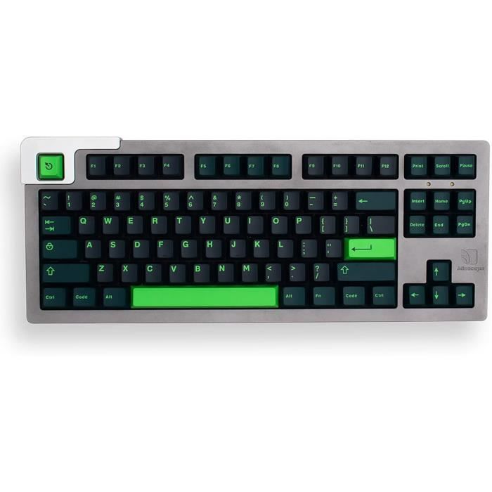 Touches Clavier Mécanique PBT - 163 Touches Noires Translucides, Profil Cherry