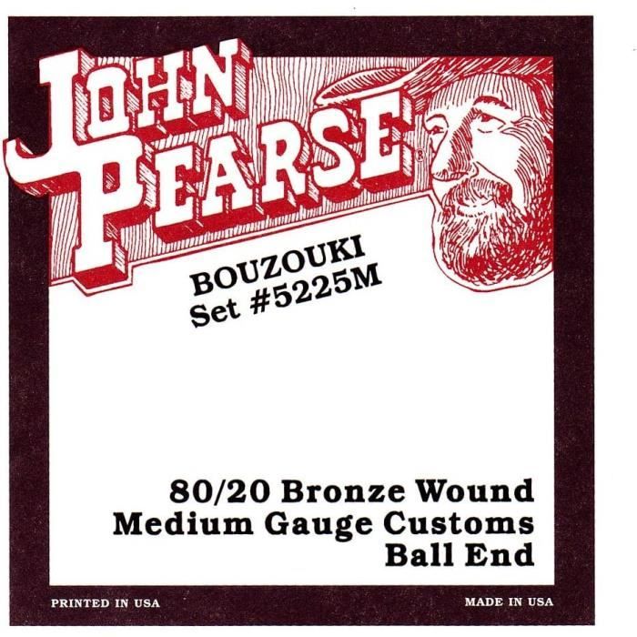 Cordes Pour Guitare Weissenborn® Steel - Accordage G, Bronze Phosphore - Jeu 3110 John Pearse Strings® - Son Riche Et Chaleureux