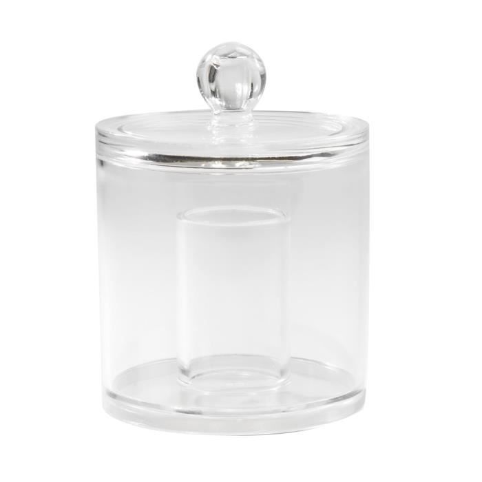 Boîte De Rangement Transparente Pour Cotons-tiges Avec