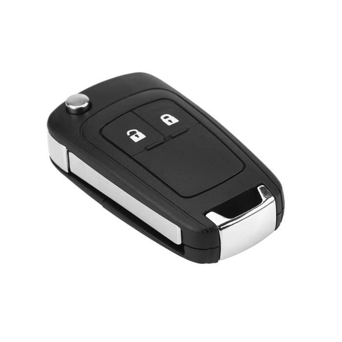 Cuque coque de clé à 2 boutons Étui à télécommande pliable à 2 boutons pour clé de voiture pour Vauxhall Opel Astra Insignia