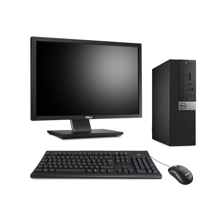 PC Avec Écran HP EliteDesk 800 G1 SFF Pentium G Dual Core 19 8Go RAM 240go Ssd Windows 10