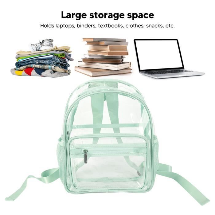 Sac à Dos Transparent De Grande Capacité Pour étudiants De