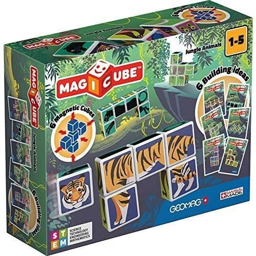 Geomag MagiCube Jungle Animals junior 12 pi ces