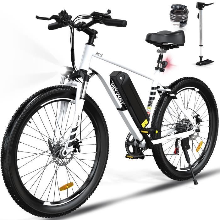 Vélo électrique VTT HITWAY - Modèle BK15-HW-3.0 - Batterie amovible 48V15AH - Shimano 7 Vitesses