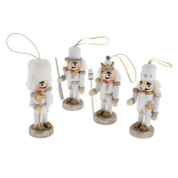 4 PC COTON Casse Noisette Chiffres De Casse-noisette Noël Pendentif 4 PC COTON Casse Noisette Chiffres De Casse-noisette Noël Pendentif