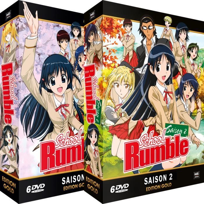 School Rumble - Intégrale (Série TV + 2 OAV) - Pack 2 Coffrets DVD + 1 DVD  - Cdiscount DVD