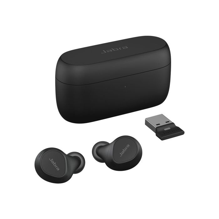 Jabra Evolve2 Buds UC Écouteurs sans fil avec micro intra auriculaire Bluetooth Suppresseur de bruit actif USB A via adaptateur Bluetooth isolation acoustique certifié Zoom... - vue 3