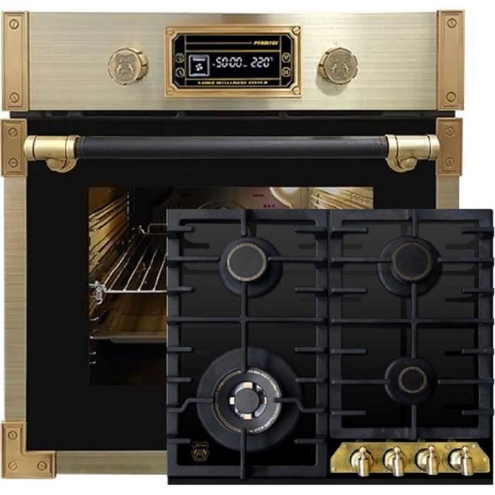 Kaiser Four Set EH 6427 AD+KCG 6335 Em, Retro Pyrolyse four encastrable ...