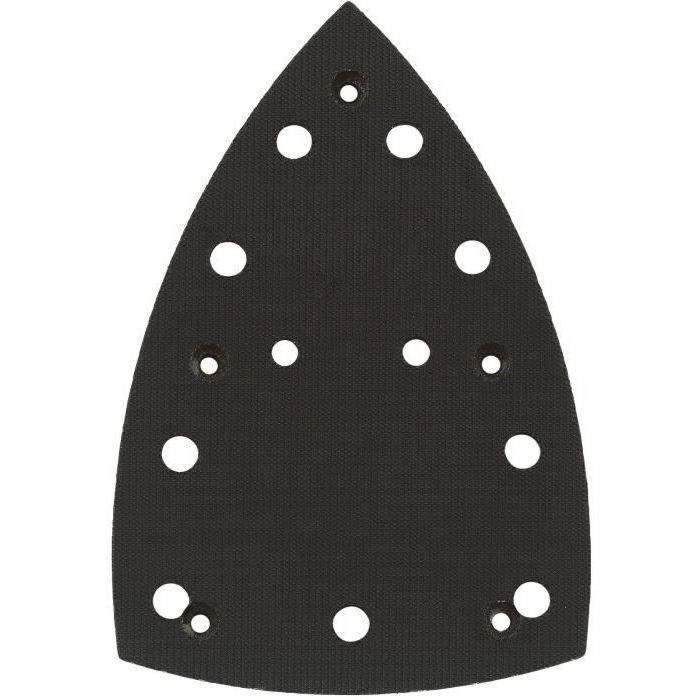 Patin perforé à agrippage Velcro FMS 200 Intec pour ponceuse - METABO - Dimensions 145x18x15 - Gris