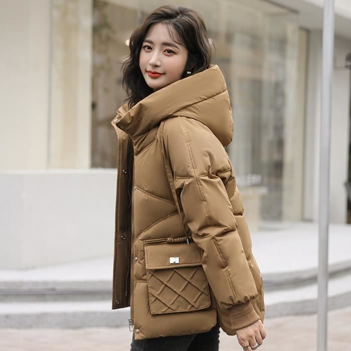 Doudoune femme beige marron deals