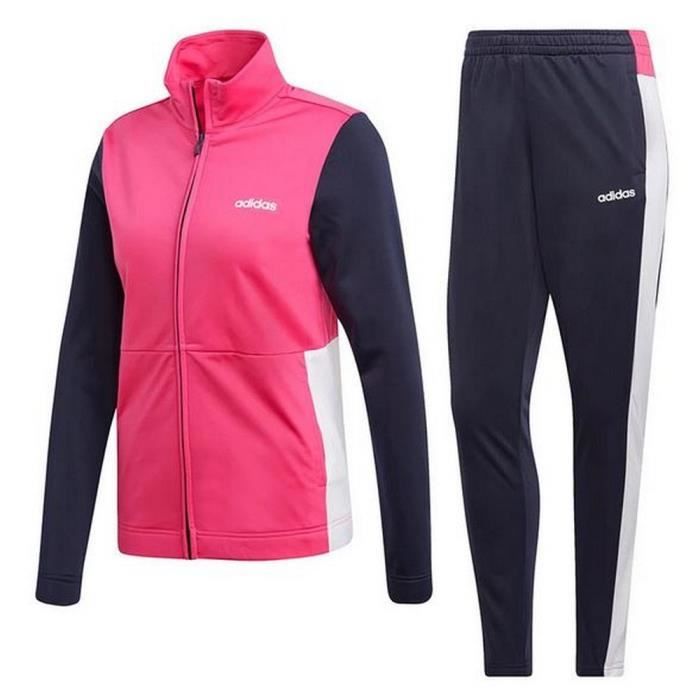 survetement femme adidas noir et rose