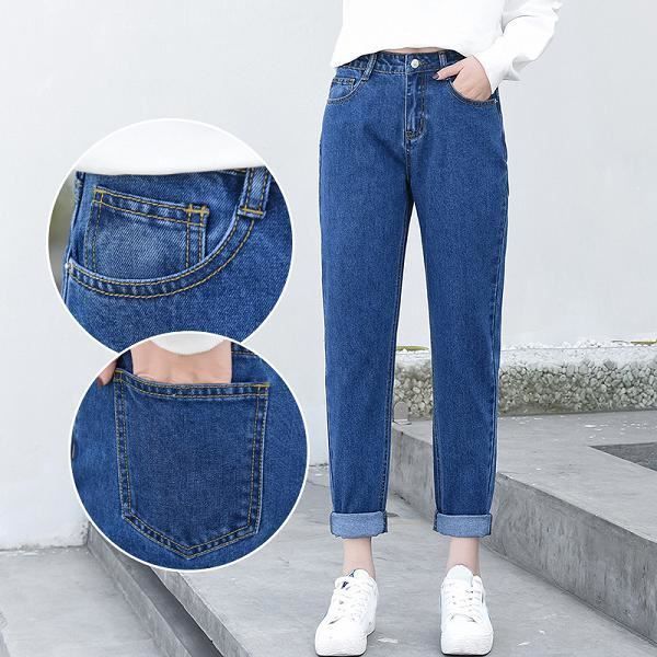 Jean Femme Déchiré Au Genou Coupe Ample - Tailles UK 6 à 14, Neuf Avec étiquettes, Extensible