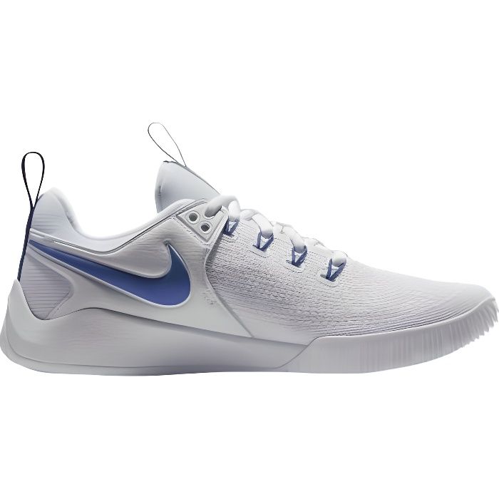Chaussures de volleyball femme Nike Air Zoom Hyperace 2 Blanc bleu roi Indoor Cdiscount Sport
