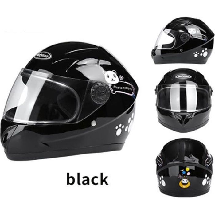 Casque De Moto pour Les Enfants, Full Face Moto Cycle Casque, Mobylette,  Scooter, Sports, Garçons Et Filles pour Enfants, 4 à 10 Ans - Cdiscount Auto