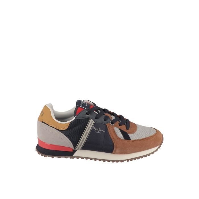 Pepe Jeans Basket Casual PEPE JEANS TINKER ZERO 21 Cognac - Homme - Cuir - Lacets