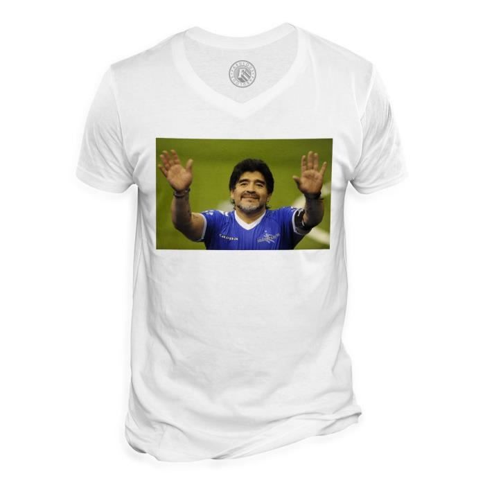 T-shirt Homme Céleste Diego Maradona – Le But De Diego, Coupe Regular Taille M