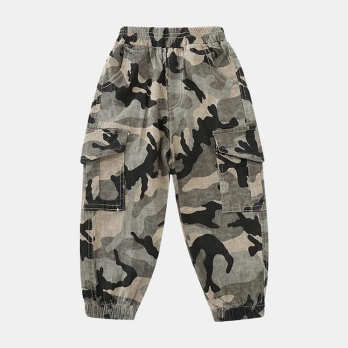 Pantalon Cargo Garçon Gap Taille 16 Camouflage Vert Jambe Droite - Neuf Avec étiquettes