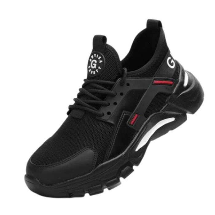 Chaussures De Sécurité S1 SAFE - Orange - Taille 43 - Antistatiques & Respirantes