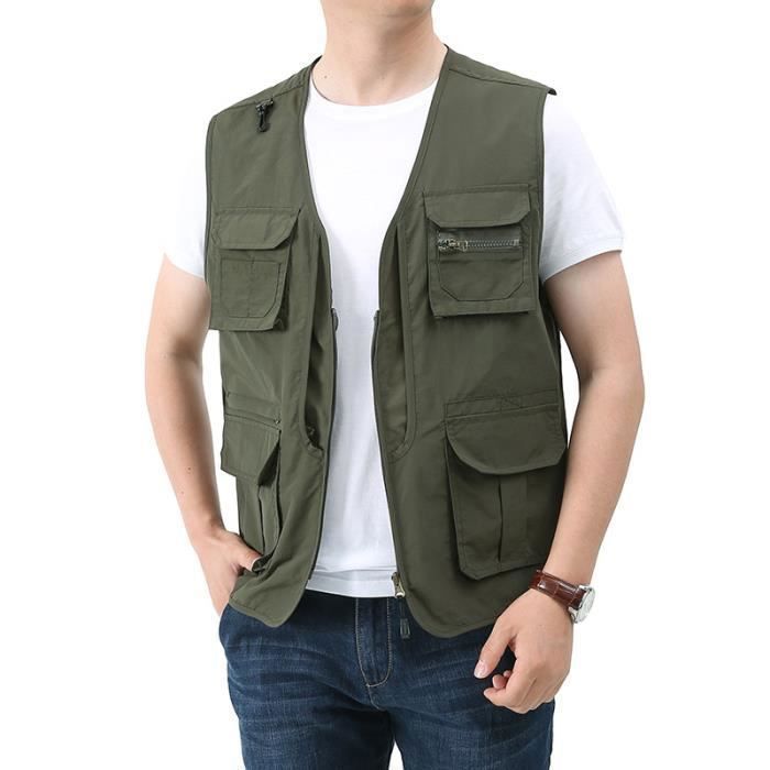 Gilet cargo homme outlet
