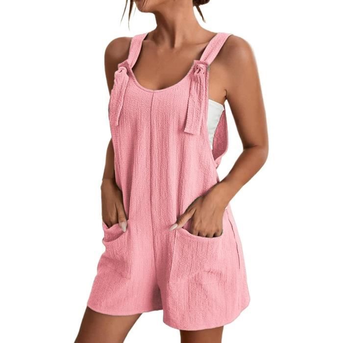 Salopette de Travail pour Femme Combinaison sans Manches t