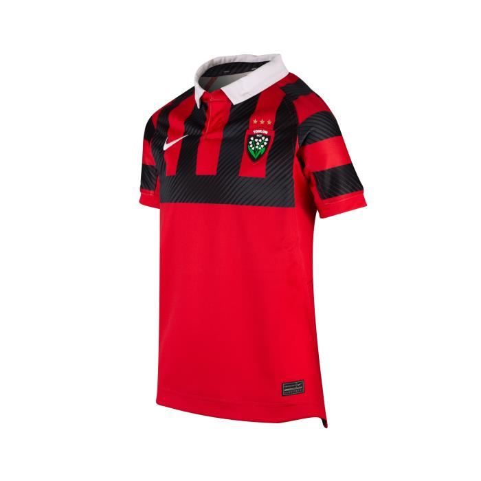 Maillot RC Toulon Domicile 2022 2023 Rouge Junior 100 Polyester Cdiscount Sport