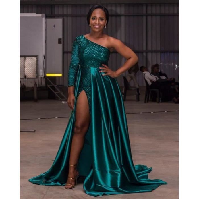 Robe Femme Chic Sexy Elegant Paillette Boheme Vert