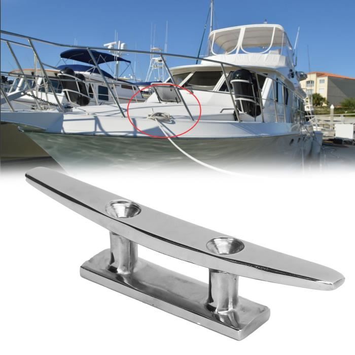 Mxzzand Taquet de quai 6in Low Flat Dock Taquet 2 Trous Corde De Pont