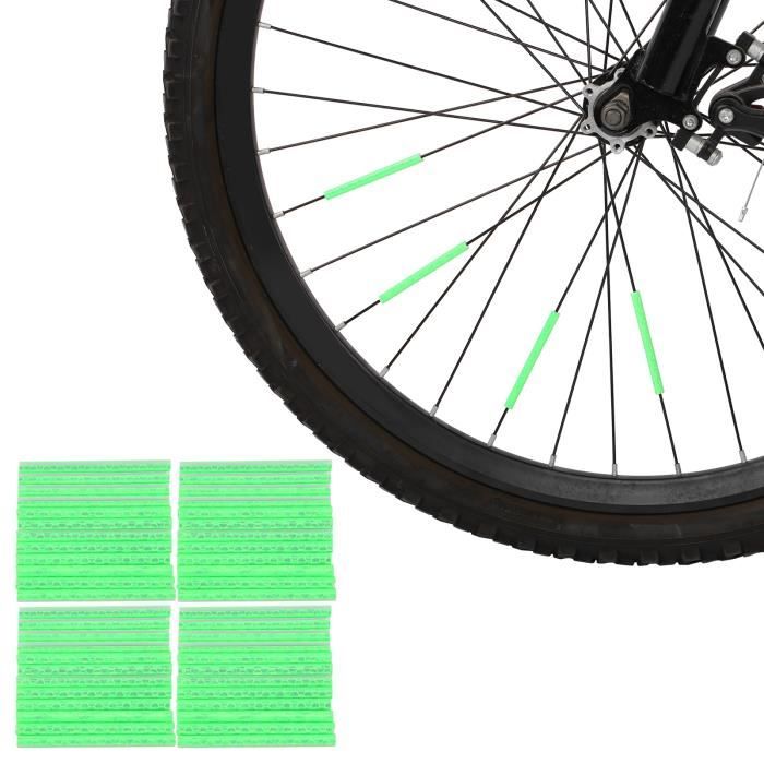 Réflecteur de rayon de roue de vélo réfléchissant, Tube Clip de