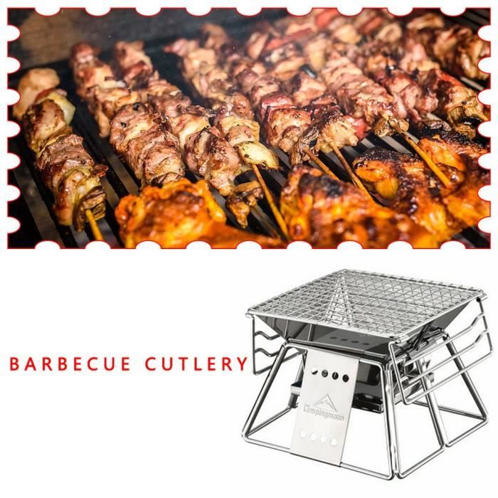 Support De Barbecue Pliant Portable, Support De Gril De Camp Extérieur