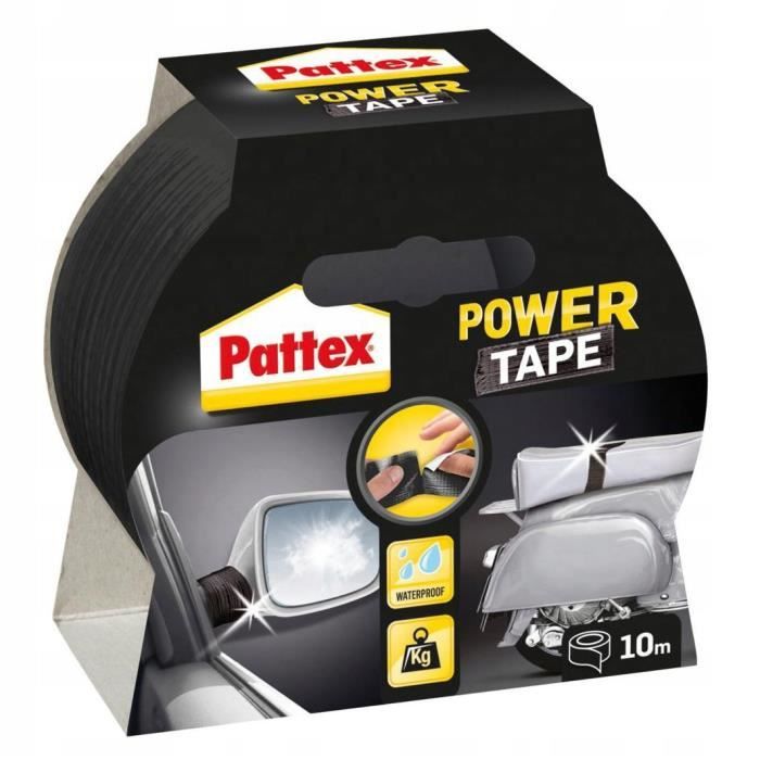 Ruban adhésif - Pattex - Power - 48mm x 50m - Étanche - Résistant aux températures - Excellente adhérence