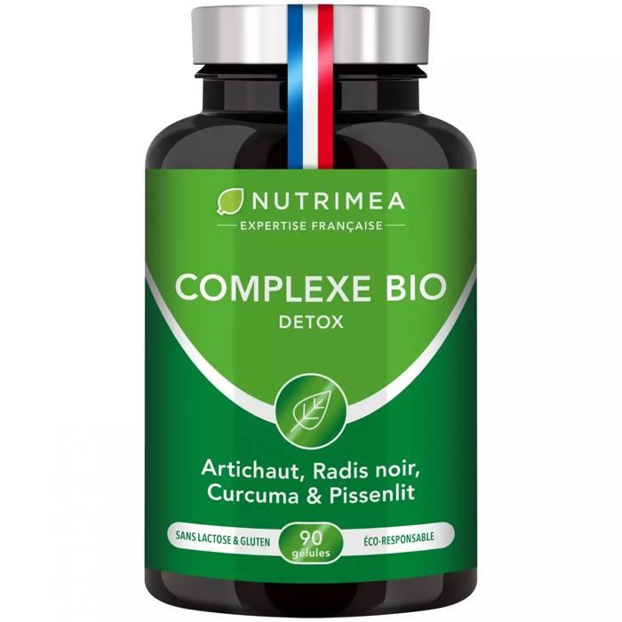 DETOX foie et colon • Complexe BIO Artichaut Radis Noir Curcuma •  Detoxifiant naturel • 90 gélules végétales - Nutrimea - Cdiscount Santé -  Mieux vivre