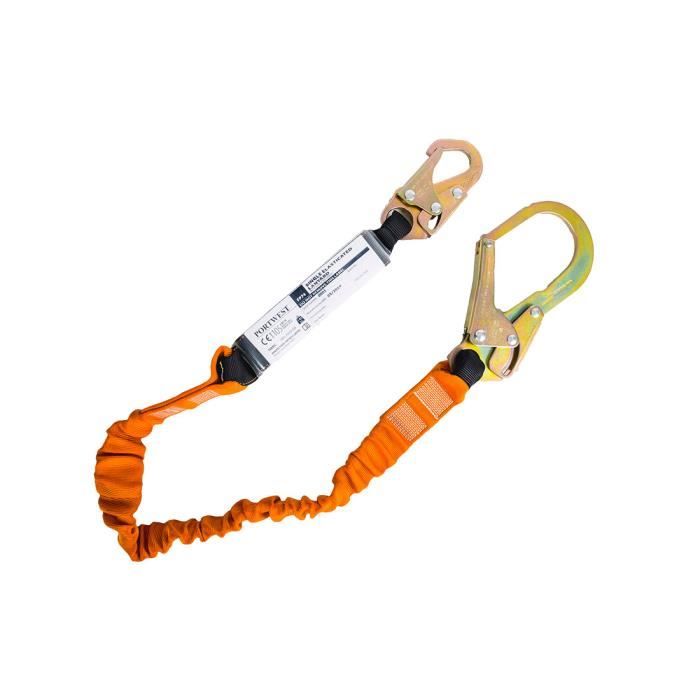 Sangle simple 140kg avec absorbeur de chocs - Orange Unique