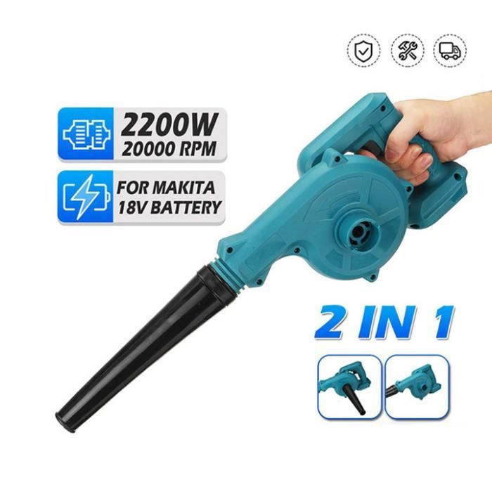 Souffleur Sans Fil Pour Batterie Makita 18V - 2-en-1, Vitesse Air 33 M/s, Léger, Pour Jardin, Nettoyage