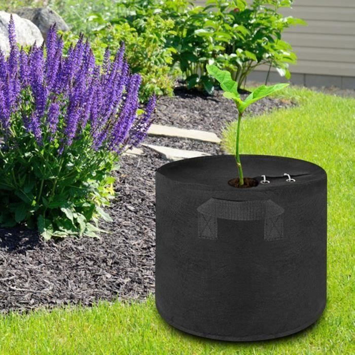 4 Sacs De Plantation 10 Gallons Non Tissés - Avec Fenêtre Et Poignées Pour Légumes/Fleurs