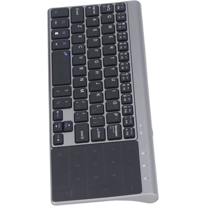 Clavier Bluetooth Sans Fil Avec Pavé Numérique Et Pavé Tactile - 59 Touches - Compact Et Portable