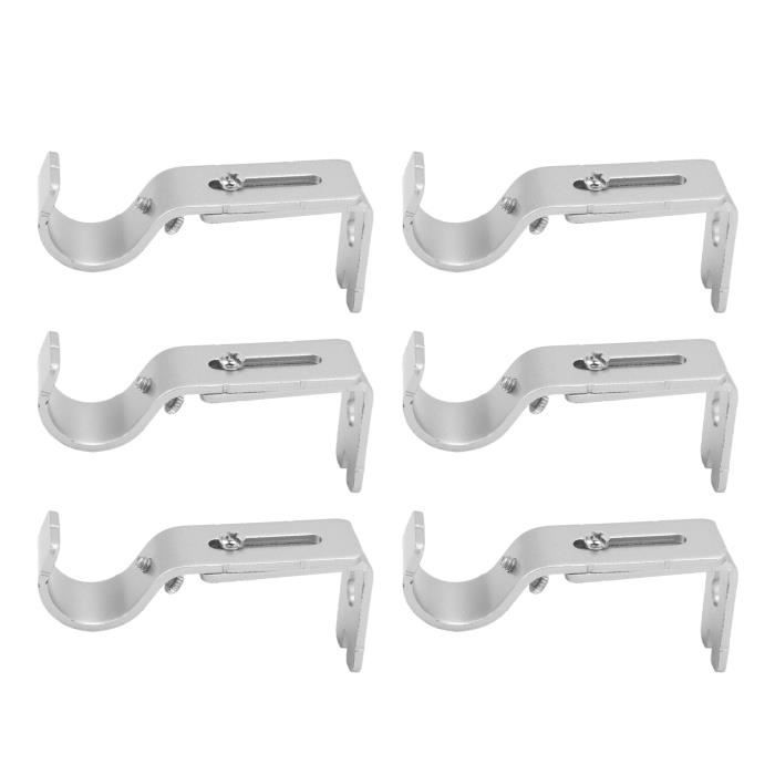 4 PCS Support Tringle Rideaux En Alliage D'Aluminium 12 * 8cm