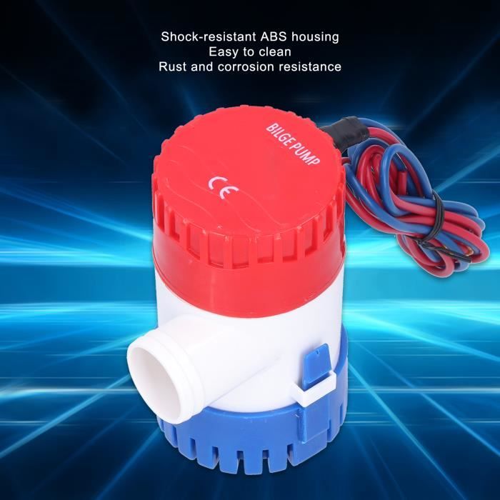 Pompe De Cale Automatique 12V 1100GPH - Pompe Submersible Avec Interrupteur à Flotteur - Pour Bateaux, Piscines