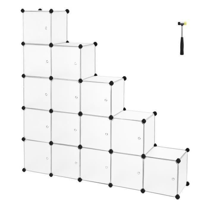 Songmics Etagere 16 Cubes Meuble De Rangement Meuble Modulables