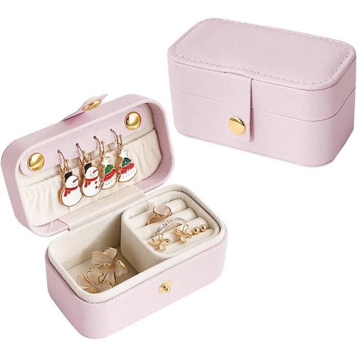Boîte à Bijoux En Cuir, Coffret à Bijoux 3 Couches Grande Capacité Avec