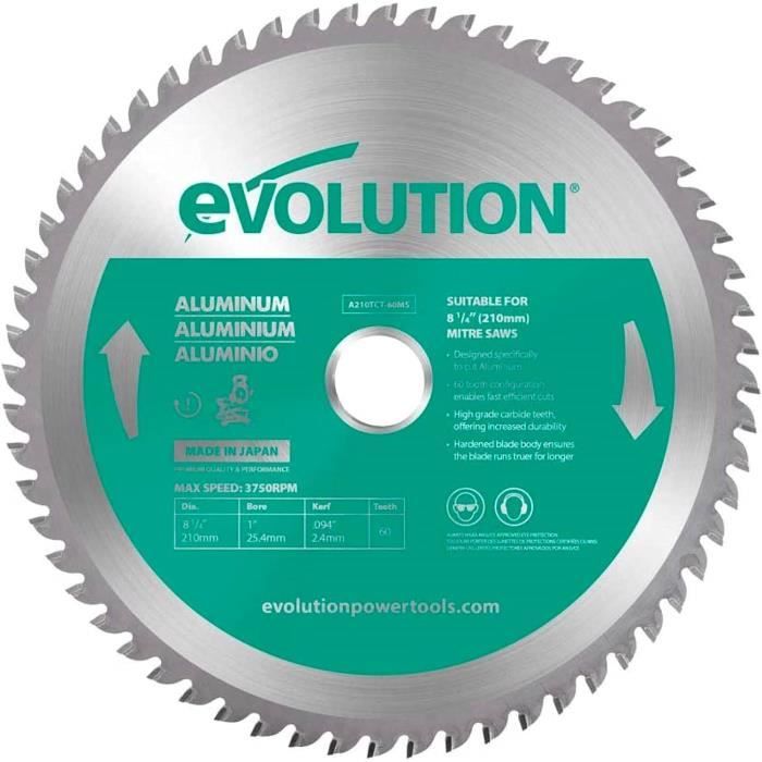 HARDWIN Lame De Scie Circulaire Métal 210 Mm 48 Dents – Coupe Pro Acier Inox & Aluminium, Compatible Bosch Makita, Ultra Résistante Céramique
