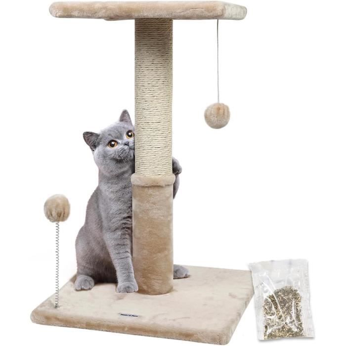Arbre À Chat 66 Cm Avec Perchoir, Arbres À Chat En Sisal Naturel Pour ...