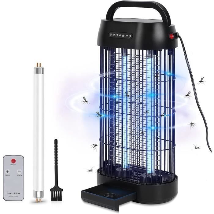 Lampe Anti Moustique 14W UV - Tueur Insectes Efficace 60㎡ Intérieur Extérieur Cuisine Jardin