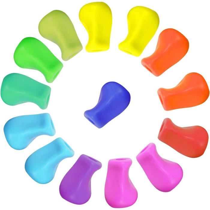 Doigt En Rond Guide Doigt Ecriture, 14Pcs Grippies Aide Écriture Rond, Grips Pour ...